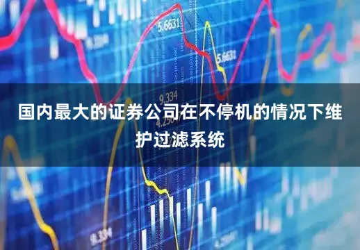 国内最大的证券公司在不停机的情况下维护过滤系统